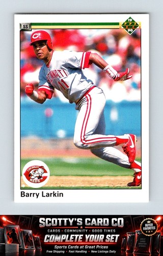 Barry larkin 1990 upper deck - larkin,